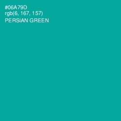 #06A79D - Persian Green Color Image